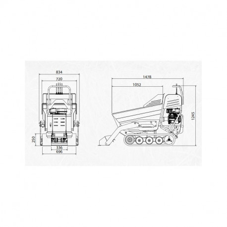 MINIDUMPER MCH HYDRO560C-S-GX Honda